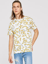 Load image into Gallery viewer, Men&#39;s Short Sleeve All over banana printed tee