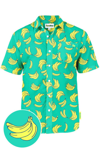 Men's Havana Banana Short Sleeve Button Down